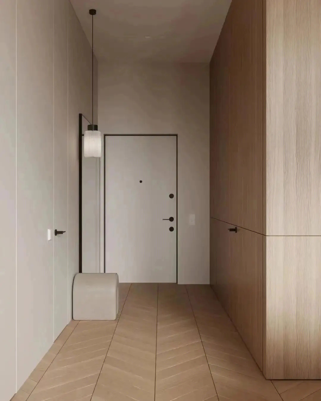 K77门墙柜一体化设计，完美利用空间！